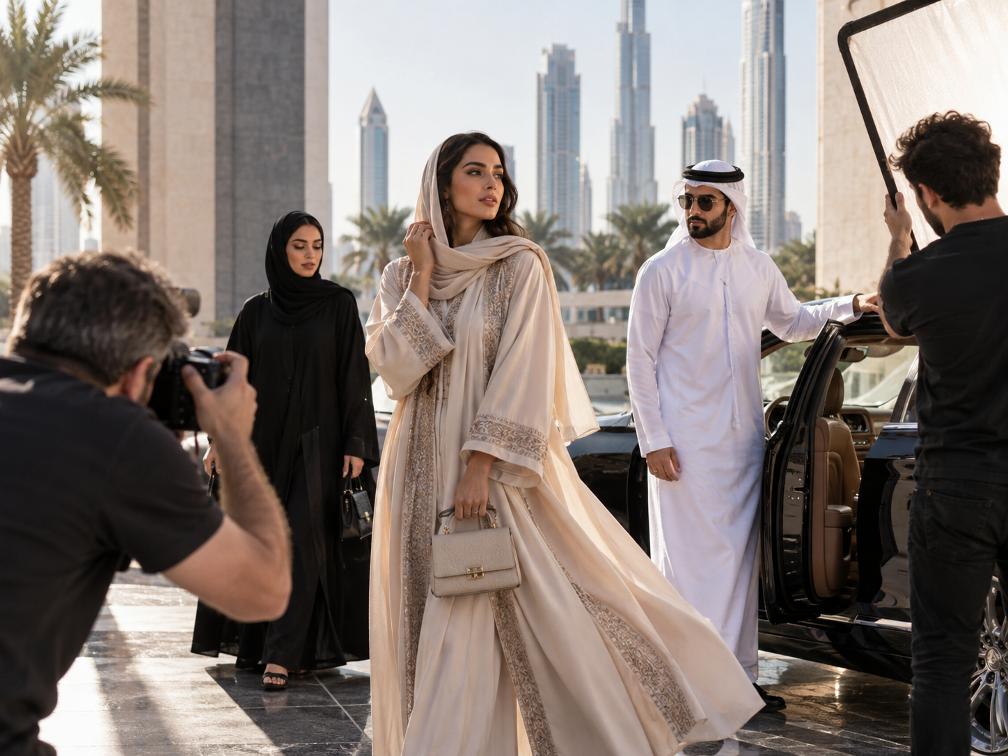 Gulf fashion campaign photographed on location