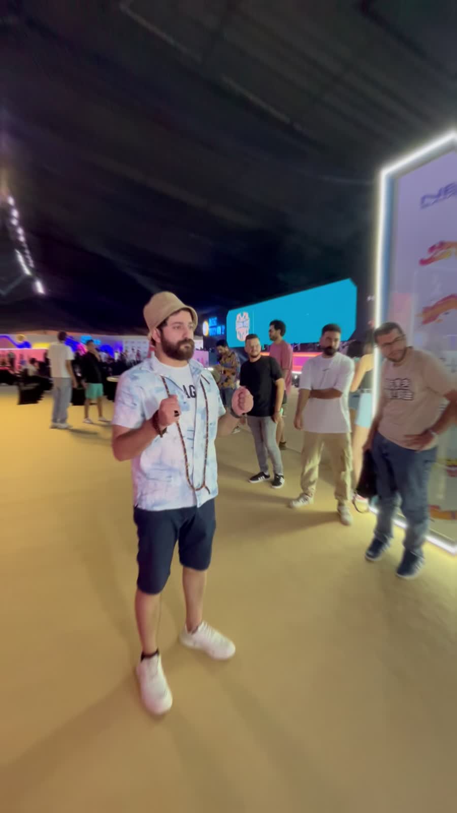 Guest participating in a branded photo experience